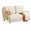 CLOUDY Microfibre Foldable Sofa Bed - White