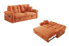VELORA Microfiber Sofa Bed - Orange