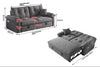 VELORA Microfiber Sofa Bed - Grey Colour