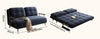 CLOUDY Chenille Foldable Sofa Bed - Dark Blue