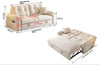VELORA Microfiber Sofa Bed - White Colour