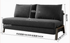 NORVIK Corduroy Sofa Bed - 2- Seater Dark Grey Colour