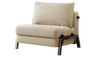 NORVIK Corduroy Sofa Bed - Single Seater White Colour