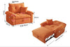 VELORA Microfiber Sofa Bed - Orange