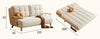 CLOUDY Microfibre Foldable Sofa Bed - White
