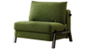 NORVIK Corduroy Sofa Bed - Single Seater Green Colour