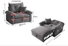 VELORA Microfiber Sofa Bed - Grey Colour