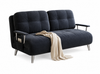 CLOUDY Chenille Foldable Sofa Bed - Dark Blue