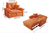 VELORA Microfiber Sofa Bed - Orange