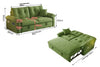 VELORA Microfiber Sofa Bed - Green Colour
