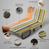 BEEAR Microfibre Foldable Sofa Bed - Brown