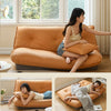 LAHU Leathaire Sofa bed Tatami Bed - Orange
