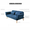 SEAGREY 2 Seater Linen Fabric Sofa Bed
