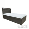 MADERA Simple Design Storage Bed Frame with Headboard