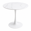 GRANDI Sintered Stone Round Table - White W80CM