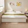 LUNA Upsized Storage Drawer Tatami Bed Frame From Queen to King Size - White