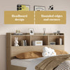 Bundle DEAL Storage Bed Frame with Headboard + LUANNA Comfort Mattress - Wooden Colour