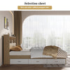 Bundle DEAL Storage Bed Frame with Headboard + LUANNA PRO Mattress - Walnut Colour