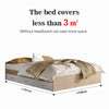 Bundle DEAL Storage Bed Frame with Headboard + LUANNA Comfort Mattress - Walnut Colour