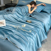 Butterfly -5° Cool Ice Silk Touch Feeling Summer Bedding Set (4 in 1) in Three Colours