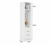 AuraCraft Hinge Door Customised Wardrobe Side Cabinet