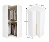 AuraCraft Hinge Door Customised Wardrobe Corner Body