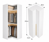 AuraCraft Hinge Door Customised Wardrobe Corner Body