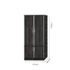 Stella Storage 2-Door Wardrobe-Walnut