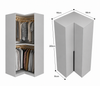 Nordelle Hinge Door Customised Wardrobe Corner Body