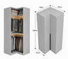 Nordelle Hinge Door Customised Wardrobe Corner Body
