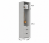 Nordelle Hinge Door Customised Wardrobe Side Cabinet