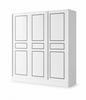 MUTRA Simple Sliding Door Wardrobe - Black