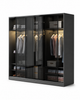 Clearance Sale 60% OFF KLASS Designer Tempered Glass Sliding Wardrobe