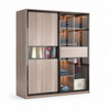 KLASS Tempered Glass Wardrobe - Walnut Colour