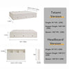 Bundle DEAL Storage Bed Frame with Headboard + LUANNA PRO Mattress - White Colour