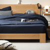 100% Solid OAK Wooden Simple Bed Frame in Two colours