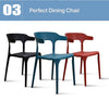 NUDEO Designer Dining Chair with Comfort Arm Rest & Back Rest - Blue