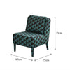 PLOVER Houndstooth Armchair - Green Colour