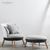 TRASA Rest Armchair with Ottomans - Grey Colour