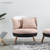 TRASA Rest Armchair with Ottomans - Pink Colour