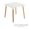 NORDIC Square Dining Table - White Colour
