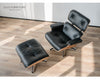 DESIGN Lounge Chair and Ottoman - Black