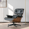 DESIGN Lounge Chair and Ottoman - Black