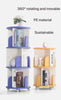 PLAST 360° rotating and movable kids bookshelf / book shelf for children