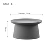 PLAST Nordic Coffee Table - Big Round Coffee Table