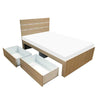 MADERA Simple Bed Frame with Two Drawers